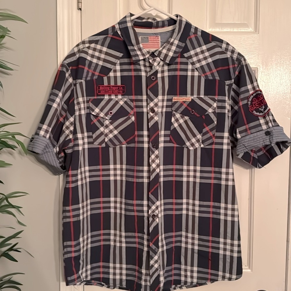 Rolling Paper Delhi Gasoline button up XXL